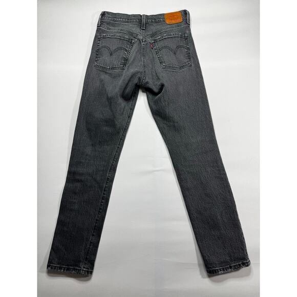 Levi's 501S Women's Button Fly Skinny Gray Denim Jeans - Size 25x28 (26x28) - Picture 3 of 7